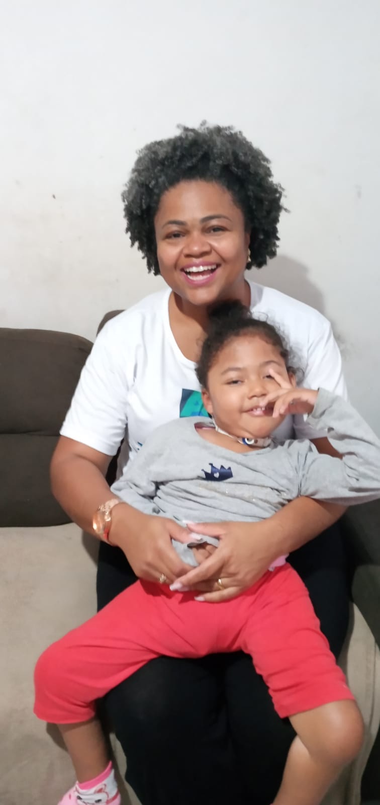 Momento feliz na associação